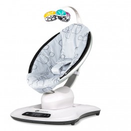 4moms® mamaRoo®4 電動嬰兒搖椅 - 銀色 ( 美國多間醫療機構使用! 人性科技 模擬母親搖擺嬰兒的動作與頻率 )