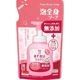 Arau baby 2合1沐浴洗髮泡泡 400ml (補充裝) ⭐日本製⭐