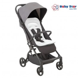 Baby Star Brisa Auto-Fold 嬰兒手推車（鋼鐵色）適合0-22kgs | Autofold一按即收