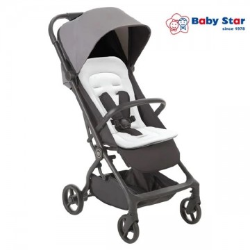 Baby Star Brisa Auto-Fold 嬰兒手推車（鋼鐵色）適合0-22kgs | Autofold一按即收