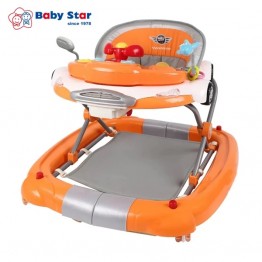 Baby Star 2合1賽車學行車 (適合6個月或以上 | 學步車和搖馬使用 | 2個高度調整)