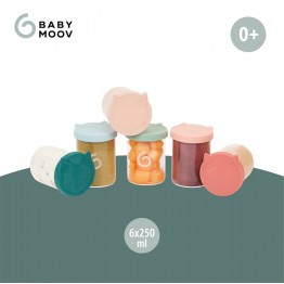 Babymoov 法國 Isy Bowls 玻璃食物儲存罐 - 250毫升 X 6【代理配送#B】