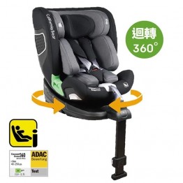 California Bear CocoonGrow360 全階段迴轉式汽車安全座椅（炭黑）適合0-12歲 | ISOFIX 輕易安裝