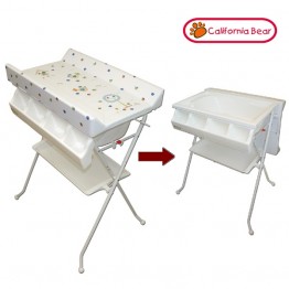 California Bear Cozy 可摺合沐浴及更換桌 (浴盆附去水喉方便去水) ⭐代理配送#A(滿$1,700免運費)⭐