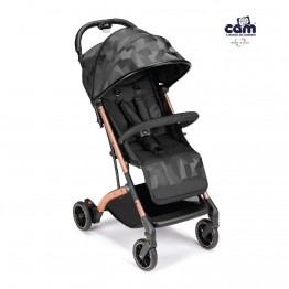 CAM 意大利 Compass 便攜嬰兒手推車 ( 玫瑰黑 ) 送: 太陽檔、風雨套、防蚊網、大儲物籃、收納袋 | 適合0~48個月