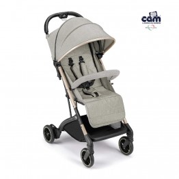 CAM 意大利 Compass 便攜嬰兒手推車 ( 灰金色 ) 送: 太陽檔、風雨套、防蚊網、大儲物籃、收納袋 | 適合0~48個月