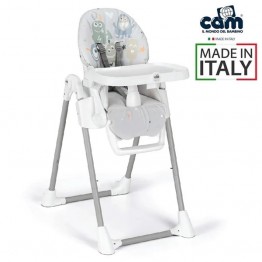 CAM 意大利 Pappananna 高腳餐椅 ( 怪獸 / 灰 ) 適合0個月至15kgs | 意大利製造