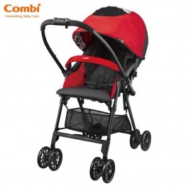 Combi 日本 Neyo 嬰兒手推車（絲絨紅）適合0-3歲 | 僅4.6kgs | 單手收摺