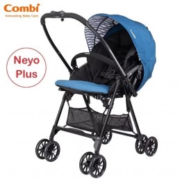 Combi 日本 Neyo Plus 嬰兒手推車（藍色）適合年齡：初生~約48個月 | 僅4.8kgs | 53cm高座位設計