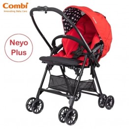 Combi 日本 Neyo Plus 嬰兒手推車（紅色）適合年齡：初生~約48個月 | 僅4.8kgs | 53cm高座位設計
