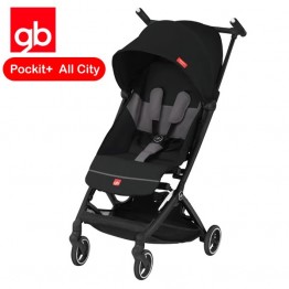 GB Gold Pockit+ All City 嬰兒手推車 ( 絲絨黑 ) 適合6個月以上 | 可攜上機
