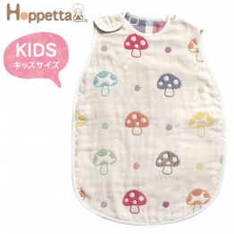 Ficelle Hoppetta 六層紗蘑菇 防踢背心睡袋 (KIDS, 合適: 3歲～7歲) 嬰兒瞓覺必備 | 日本製