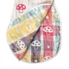 日本製 Ficelle Hoppetta 六層紗蘑菇 防踢背心睡袋 （BABY）合適: 初生～3歲 | 嬰兒瞓覺必備