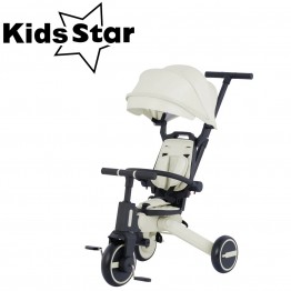 Kids Star RIDER+ 摺合三輪車 ( 沙色 ) 適合10個月至5歲 | 7種模式變化