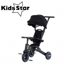 ⭐限時SALE⭐ Kids Star RIDER+ 7 in 1 摺合三輪車－煙黑色 | 適合10個月至5歲 [代理配送#B(免運費)]