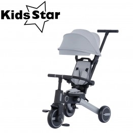Kids Star RIDER+ 摺合三輪車 ( 鋼灰色 ) 適合10個月至5歲 | 7種模式變化