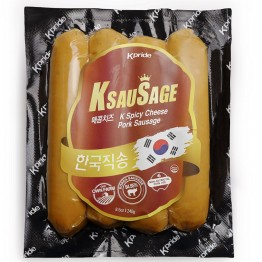 Kpride 韓國 自然豬肉腸 240g (辣味芝士) 外層脆薄腸衣 + 韓國天然豬肉！