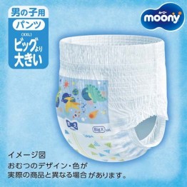 Moony 學習褲 雙加大碼 [ 男の子用 ] XXL 26枚 (13~28kg) \\日本版標準版XXL26// ⭐原箱優惠 x3包裝，低至$101/包（$3.89/片）⭐