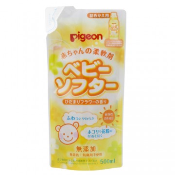PIGEON 嬰兒衣物柔順劑 500ml (補充裝) ⭐日本製⭐
