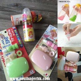 Sanko 奶瓶奶咀刷 SET 連收納盒（便攜帶式、旅行必備！）⭐日本製⭐