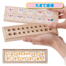 Solby 日本製 桐木乳齒紀念收集盒 ( 20本 ) 可放不同Size牙齒 | 附紀錄表寫返脫齒時刻