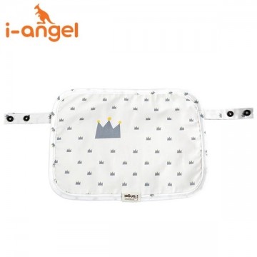 i-angel 韓國 有機多功能口水布 - 白色/皇冠 ⭐韓國製造⭐【代理配送#B】